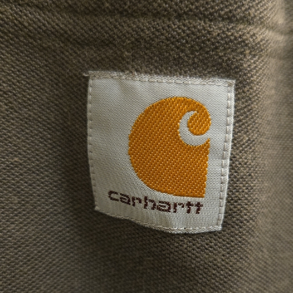Carhartt Pocket Polo Shirt - Olive Green - Large Tall - Picture 7 of 14